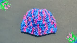 Easy amp fast crochet baby hat🧢👒crochet beaniecrochet for beginners [upl. by Nonregla139]