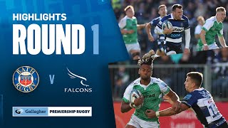 Bath v Newcastle Falcons  HIGHLIGHTS  Spencer HatTrick  Gallagher Premiership 202324 [upl. by Panta]