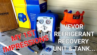 VEVOR REFRIGERANT RECOVERY UNIT AND TANK REVIEW [upl. by Gally]