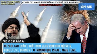 HEZBOLLAH NÃO O IRÃ COM SEUS 200000 MÍSSEIS FOGUETES E DRONES É O INIMIGO QUE ISRAEL MAIS TEME [upl. by Caresse561]