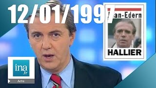 20h France 2 du 12 janvier 1997  Mort de JeanEdern Hallier  Archive INA [upl. by Licko]