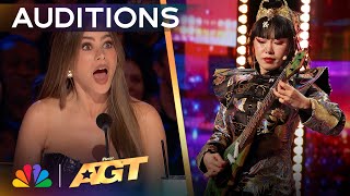 Nini SHREDS On Chinese Instruments  Auditions  AGT 2024 [upl. by Mercier364]