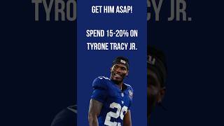 Tyrone Tracy Jr league winner Get him right away nfl faab waiverwire fantasyfootballadvice [upl. by Socin882]