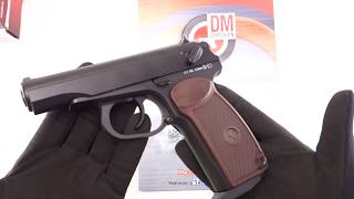 KWC Makarov 45bb Metal CO2 GBB 15J KMB44AHN DMdiffusion [upl. by Amber623]