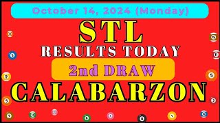 STL RESULTS TODAY CALABARZON OCTOBER 14 20242nd DRAW RESULTSCAVITELAGUNA BATANGASRIZALQUEZON [upl. by Derry]