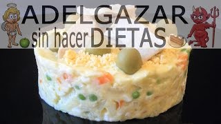 ENSALADA RUSA O ENSALADILLA  ADELGAZAR SIN HACER DIETAS [upl. by Iad587]