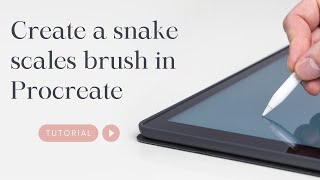 How to make a snake scales brush in procreate  Procreate brush tutorial [upl. by Lita]