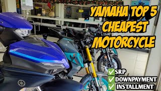 Top 5 Na Pinaka Murang Motor Ni Yamaha Ngayong January 2024 Actual Unit amp Price [upl. by Kursh487]