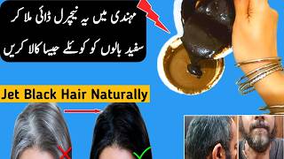 Henna  Indigo Hair dye for Jet Black Hair Naturally  Premature Gray Hairs  White to Black Hairs [upl. by Gunilla]