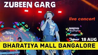 BACHNA AE HASEENO  LAST NIGHT ZUBEEN GARG AT BHARATIYA MALL Bangalore zubeengarg bangalore [upl. by Stasny]