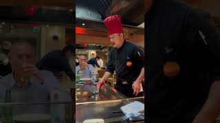 Sapporo Teppanyaki Glasgow  Chef Tricks teppanyaki teppanyakichef livecooking asianfood [upl. by Rothenberg]