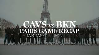 Game Recap Cavs vs Nets in Paris [upl. by Merla]