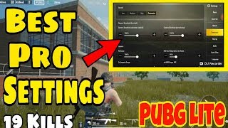 Pubg Mobile Lite Best Settings to become Pro Player [upl. by Lemal]