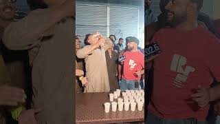 Banana Milk Shake Drinking Contest foodblogger funny mianbhai foodchallenge comedy food [upl. by Annahpos510]