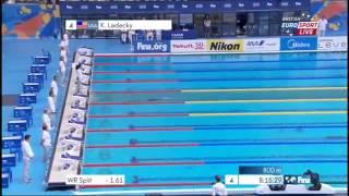 Katie Ledecky NEW World Record 1500m Freestyle World Championships ЧМ по плаванию 2015 [upl. by Ekal963]