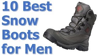 Top 10 Best Winter Snow Boots for MenBest Affordable Winter Boots [upl. by Cerf]