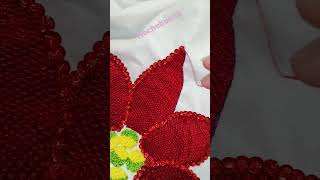 tutorial nochebuena bordadoconlentejuelas hilocristal acrilan paratiiii [upl. by Iolanthe517]