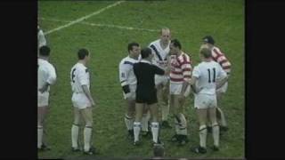 Warrington v Wigan World War 3 New Years Day 1988 [upl. by Laerdna]