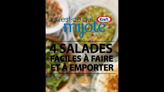 4 salades qui s’emportent facilement [upl. by Brag]