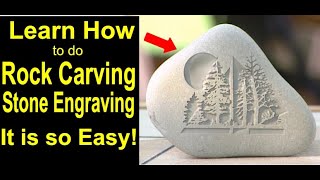 How To Engrave Stones Rocks Boulders Address Stones [upl. by Gide]