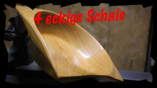 viereckige Schale drechseln  turn square bowl Record Power DML 305 [upl. by Adabel]