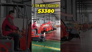 1 ton mini excavator for sale  mini digger factory [upl. by Keyser]