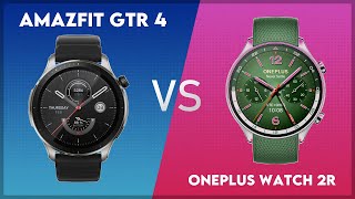 Amazfit GTR 4 vs OnePlus Watch 2R Comparison [upl. by Samuele]