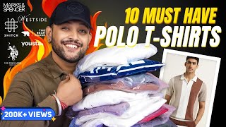 10 Best Polo ShirtsTShirts Outfit For Men on Myntra 🔥 Snitch US Polo  Haul 2024  ONE CHANCE [upl. by Enotna]