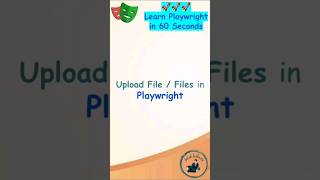 Playwright Tutorial  Upload Single File  Multiple Files Playwright playwrightautomation [upl. by Aliuqahs]