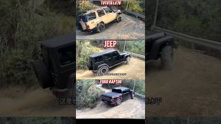 challenge toyota t lc76 vs jeep jee vs ford shorts shoLC7668 [upl. by Rowan723]