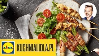 🍢 Szaszłyki z kurczaka z sosem z masła orzechowego  Karol Okrasa  Przepisy Kuchni Lidla [upl. by Peggy195]