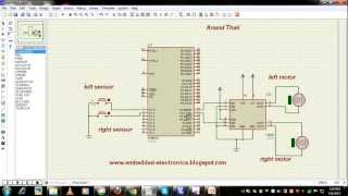 line follower robot using 8051 [upl. by Meill701]