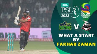 What A Start By Fakhar Zaman  Multan Sultans vs Lahore Qalandars  Match 1  HBL PSL 8  MI2T [upl. by Hurleigh]