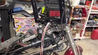 How to internally wire handlebars the EASY way on Harley Davidson motorcycle [upl. by Burnie]