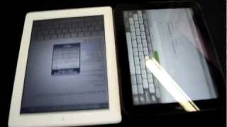 HP TouchPad mit Apple iPad 2 im Vergleich [upl. by Vez317]