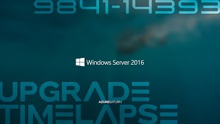 Windows Server 2016 Upgrade Timelapse build 9841 to 14393 [upl. by Neslund542]