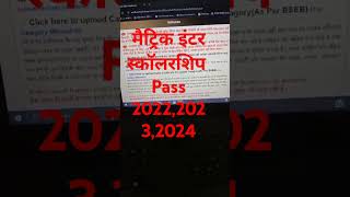 Matric Inter Scholarship Registration Stard Bihar Board exam Pass in 2022  2023  2024 [upl. by Rahs977]