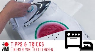 Textilfarben fixieren Praktische Tipps amp Tricks [upl. by Eelrahc]