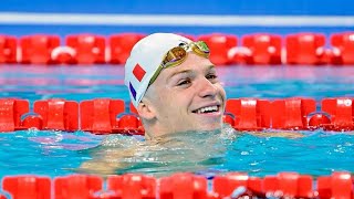 Frances Léon Marchand Makes History Winning Gold In Butterfly And Breaststroke Within Two Hours [upl. by Ycniuq]