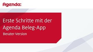 Erste Schritte mit der Agenda BelegApp BeraterVersion – CloudLösungen  AgendaSoftwareTipp [upl. by Aldric]