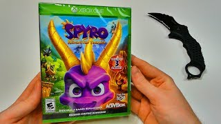 SPYRO REIGNITED TRILOGY UNBOXING XBOX ONE [upl. by Ahsinawt694]