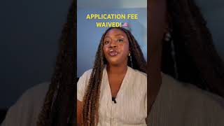 How to get Application Fee Waived gradschoolapplication internationalstudents gradschoolprep [upl. by Latea]