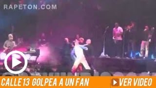 Calle 13 golpea fan en Vive Latino Mexico 2014 [upl. by Noryk]