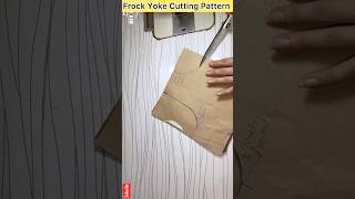 How to cut Yoke pattern shorts short youtubeshorts trending sewing frock diy [upl. by Uri]