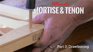 Ultimate Mortise and Tenon Joint Part 3 Drawboring [upl. by Arakal500]