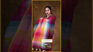 ✨ Popstick Stripes Elegance – Your Perfect Handloom Saree ✨  thanviboutique9611 [upl. by Kcirted]