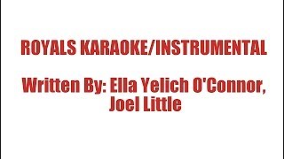 Royals KaraokeInstrumental [upl. by Ruth]