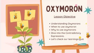 Literary Device Oxymoron—Understanding with Easy Examples [upl. by Marala]