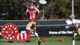 Camp Highlight Blaine Gabbert and DeAndrew White Connect Again [upl. by Haiacim]