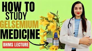 Gelsemium medicine BHMS lecture video  Gelsemium homeopathic medicine lecture  Johari BHMS [upl. by Ennaej352]